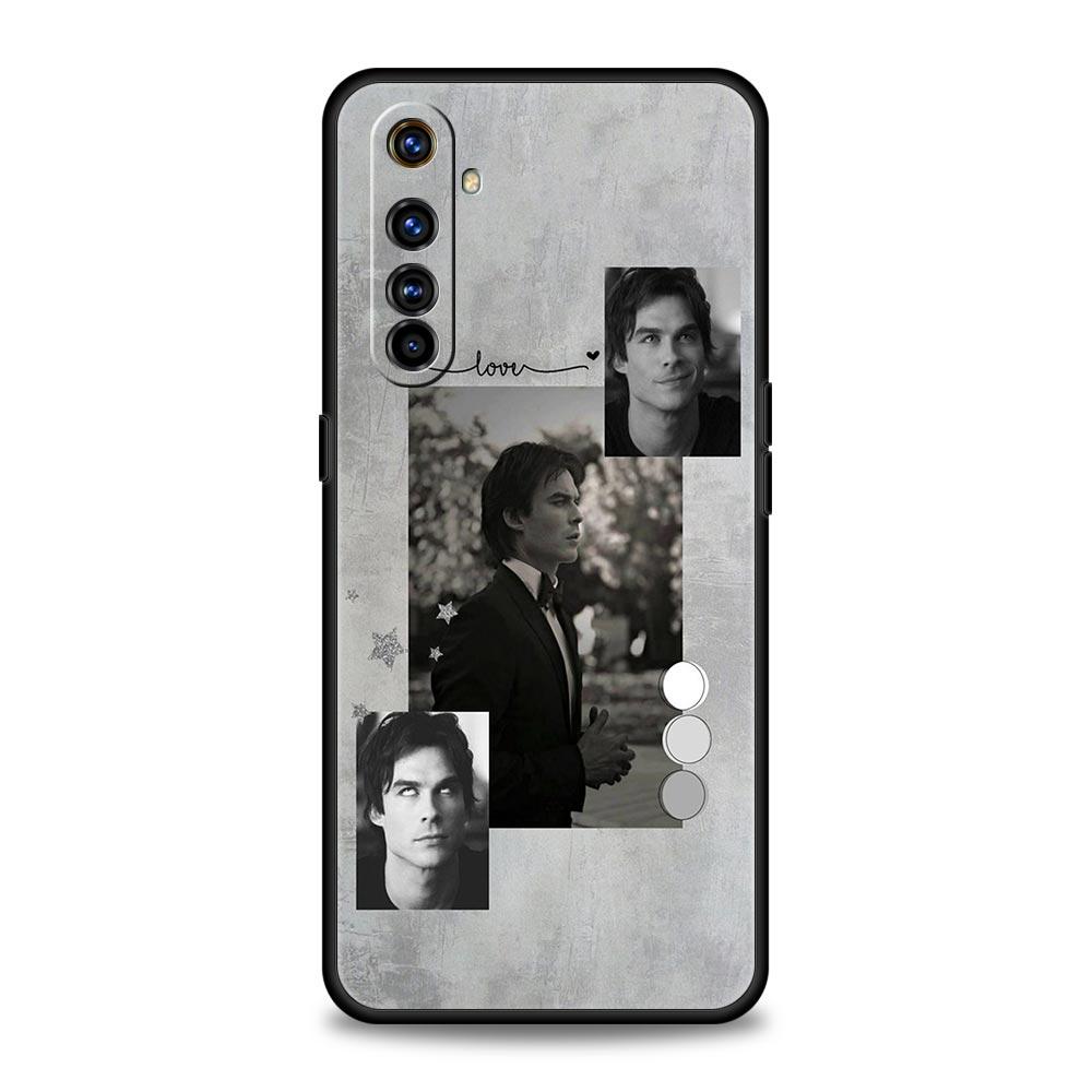 

The Vampire Diaries Damon Phone Case For Realme 12 11 10 6 7 9 Pro Plus 8 5G C35 8i 9i GT2 GT3 GT5 GT Neo 2 3 5 Black Cover Realme 8i