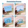 Time Piece Calendar 2026 Desk Calendar With Led Light 3D Tear-Away Calendar Paper Carving Art Memo Pad Notepad Gift Christmas