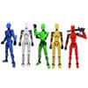 Buyya 3D Printed Robot Action Figure Set - 5 Poseable Collectible Models Creative Toy Gift