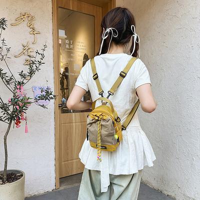 A Small Backpack for Women, Lightweight, High Appearance Level, Multi-functional Crossbody, Dual-shoulder, Water Bottle Bag