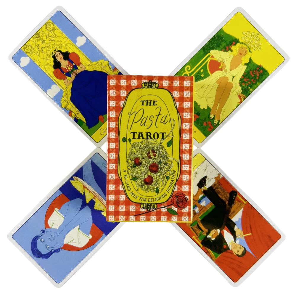 Le Carte dei Tarocchi della Pasta Un Mazzo da 78 Oracolo Visioni Inglesi Edizione Divinazione Giochi da Tavolo