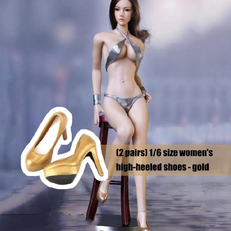 Elegant High Heel Doll Shoes Realistic 1/6 Female Soldier Model Accessories Easy To Dressingup Doll Display Decoration