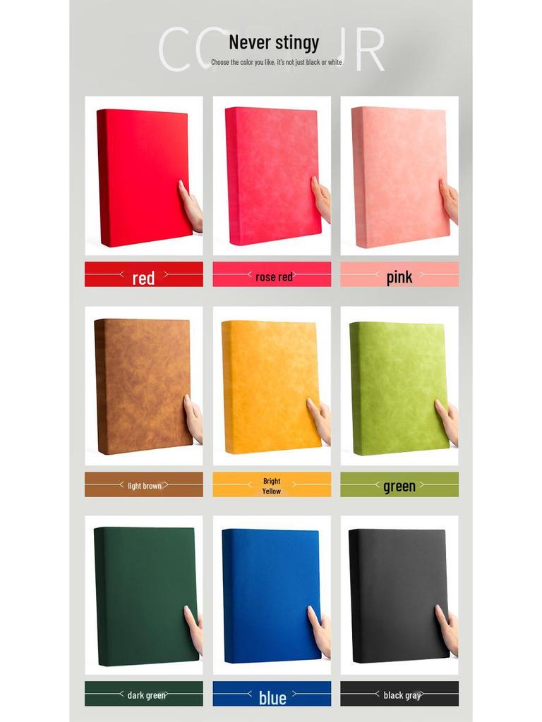 Qinde Li A4 Dickes Postgraduierten Softleder Tagebuch Blankes Cornell Notizbuch