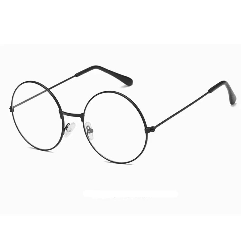Round Literary Ultralight Anti-blue Light Glasses Comfortable Computer Glasses Metal Spectacles Radiation Protection Optical