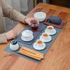Tea Artist Tea Art Teaching Tea Set Travel Kung Fu Tea Set Suet Jade White Porcelain Cover Bowl Teacup Gift