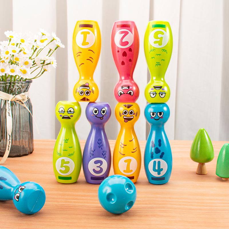 Kids' Stacking Bowling Numbers Toy - Indoor/Outdoor Sports & Learning