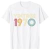 Graphic Birthday Gift Short Sleeved 54 Years Old Born in 1970 Shirt 54th Birthday Summer T-shirt Retro Vintage 1970 Tshirt