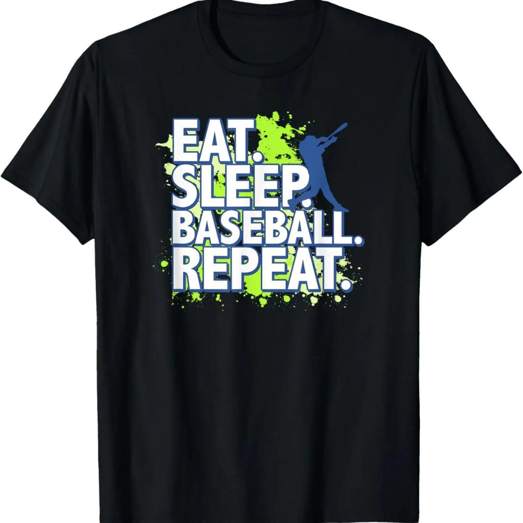 Eat Sleep Baseball Repeat T-Shirt