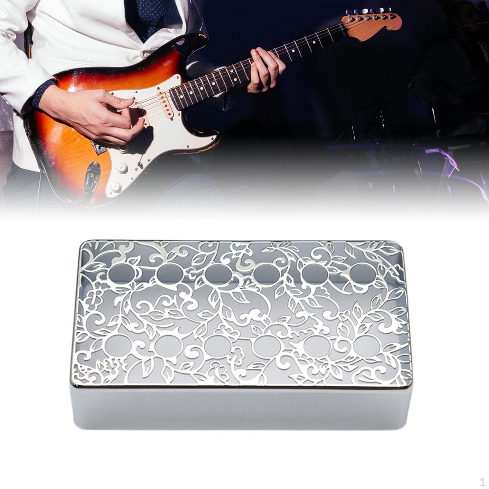 

Латунные крышки звукоснимателей для электрогитары 50 мм 12 отверстий для 6-струнных гитар бридж серебряный