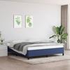 Vidaxl Bed Frame Without Mattress, Blue, 160X200 Cm, Upholstered