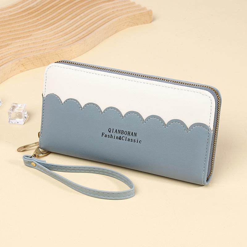 Women's Korean-Style Long Zip Wallet - Trendy, Fresh, Large Capacity Clutch Bag