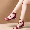 One-word buckle with sandals women's 2025 new summer outer wear flat heel summer versatile super French beautiful summer women's shoes