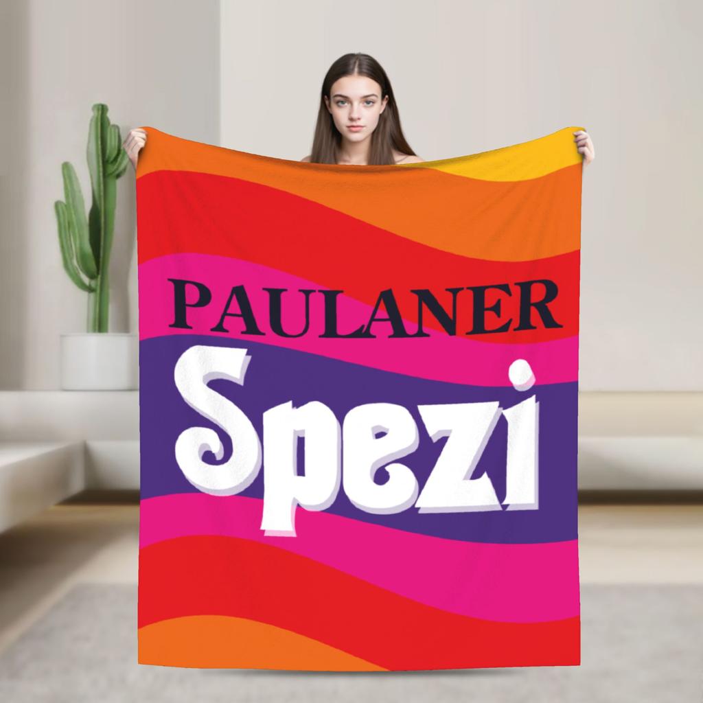 Měkká nová plyšová deka Paulaner S-spezi Pro ložnici Cestování letadlem Flanelové přehozy Přehozy na postel