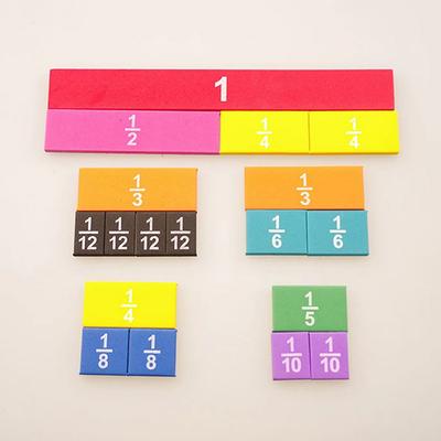 51 Adet Kesir Küpleri Matematik Montessori Matematik Materyalleri Öğretim Araçları Kesir Eşdeğerliklerini Öğrenin Çocuklar İçin Eğitici Erken