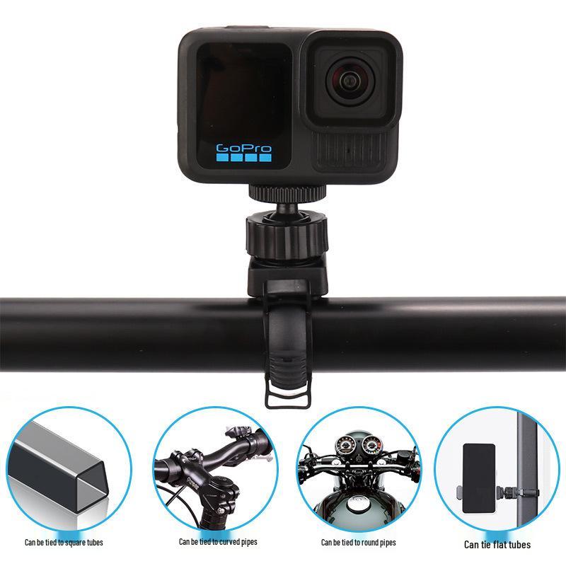 360° Rotating Strap Mount for GoPro - Ideal for Live Streaming & Selfie Shooting on Bicycles
