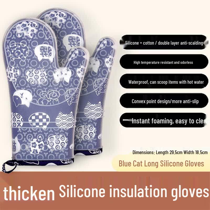 ZISIZ Silicone Heat Resistant Oven Mitt