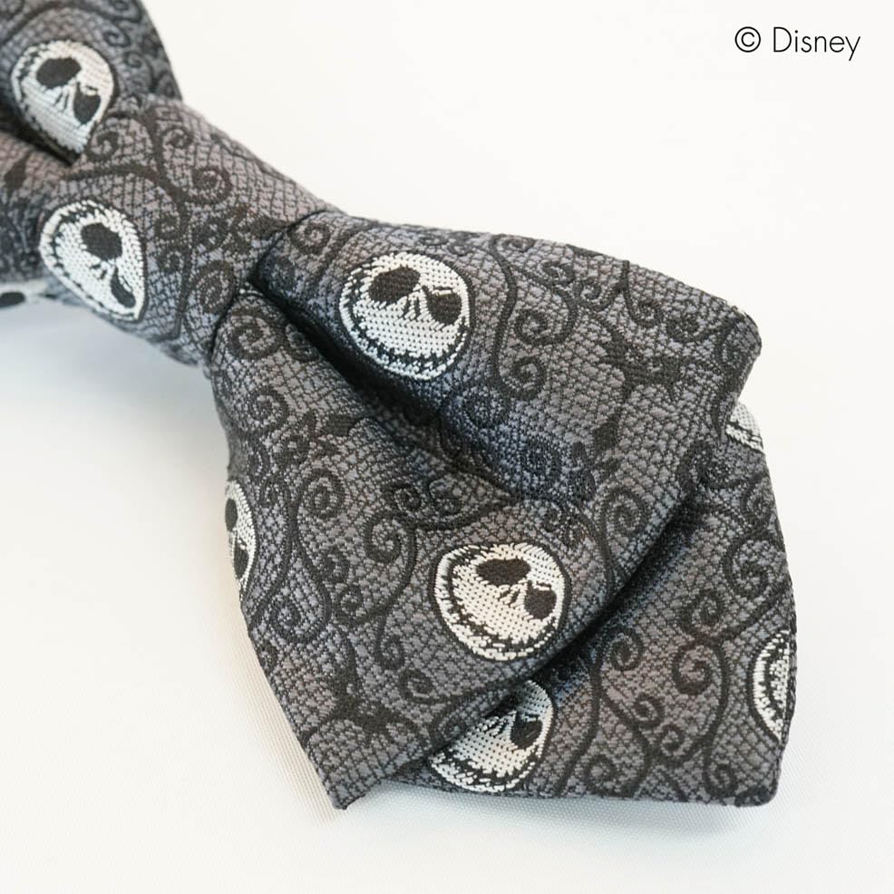 Disney Nightmare Before Christmas Bow Tie, Jack Pattern, Dark Gray, DSD49038