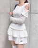 Muamuua Lace Ruffle Pants Skirt