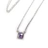 Les Trésors De Lily [K3724] - 'Unique' Silver Amethyst Silver Necklace