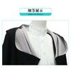 Fantasy Anime Elf Mage Cosplay Costume Black Dress with White Cape New Anime Series Inspired Outfit for Women