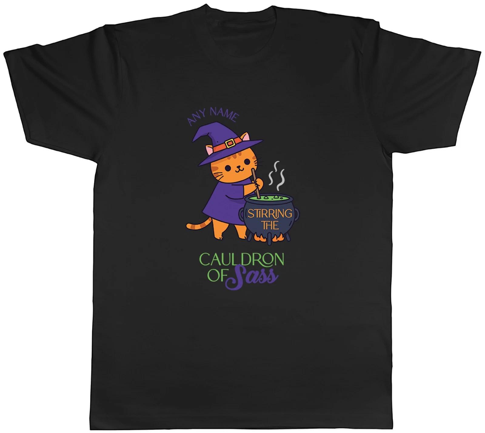 Personalised Stirring the Cauldron of Sass Witch Mens T-Shirt Tee Gift Top XXXXL