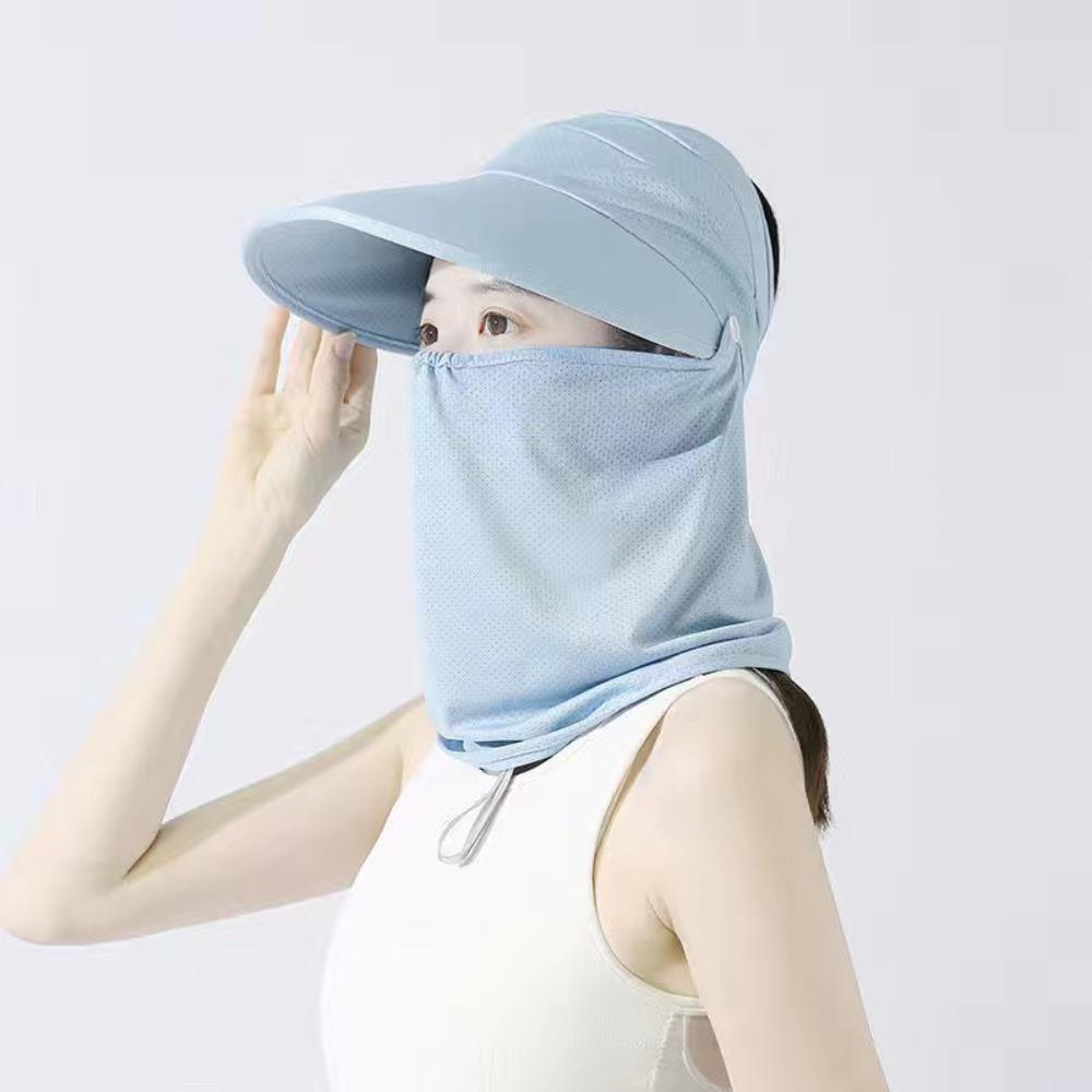 Foldable Women Sunscreen Hat Anti UV Outdoor Cycling Hat Summer Beach Sun Hat
