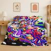 Cartoon Amizing Digtal Circus Pomni Soft Flannel Throw Blanket,Cozy Blanket for Bed,Couch,Sofa,Bedroom,Living Room,Picnic