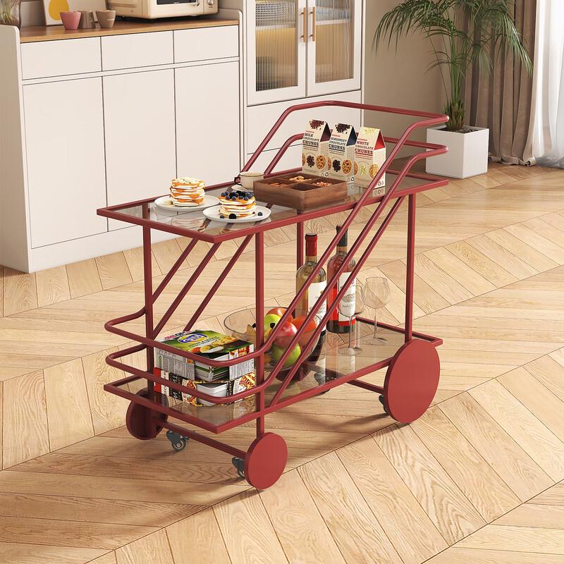 GOWKE 2-Tier Rolling Kitchen Storage Cart