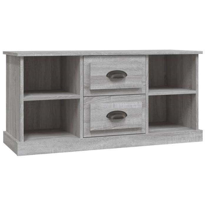 VidaXL Meuble TV sonoma gris 99,5x35,5x48 cm bois d'ingénierie 816278
