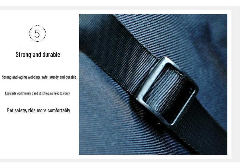 Breathable Waterproof Pet Car Hanging Bag - Double Layer Travel Mat