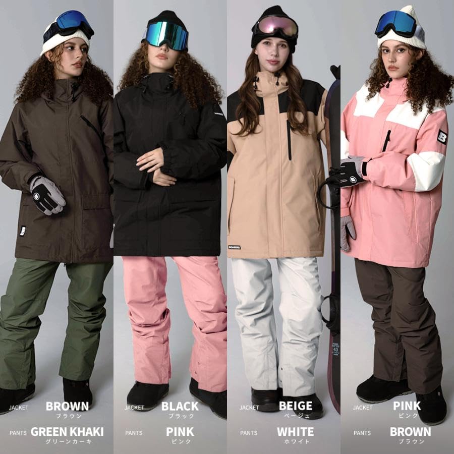 BOARDEE Snowboard Pants Size L Women's (BD24IFOB41W) (WT/White)