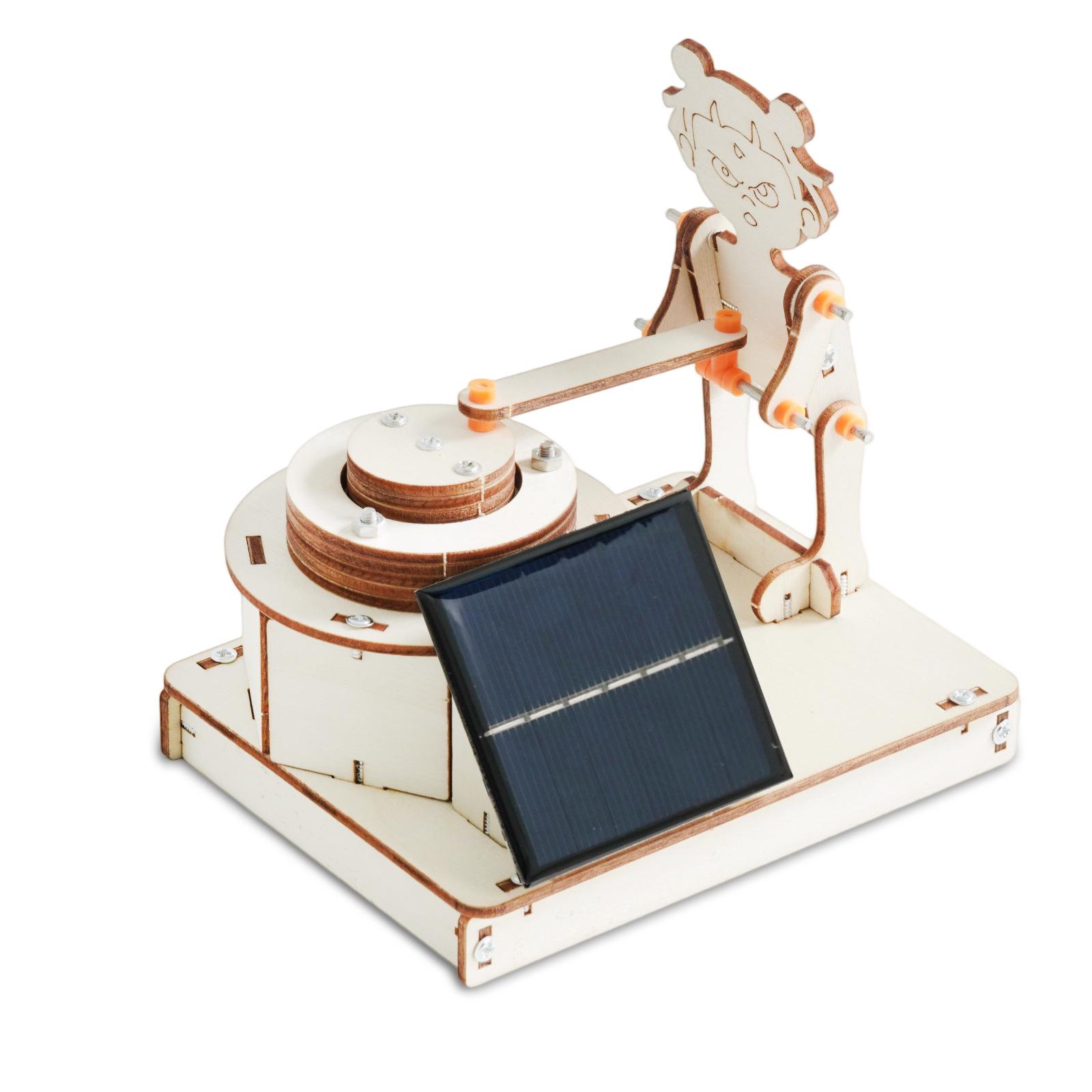 STEAM DIY Solar Hand-Crank Mill Kit for Kids