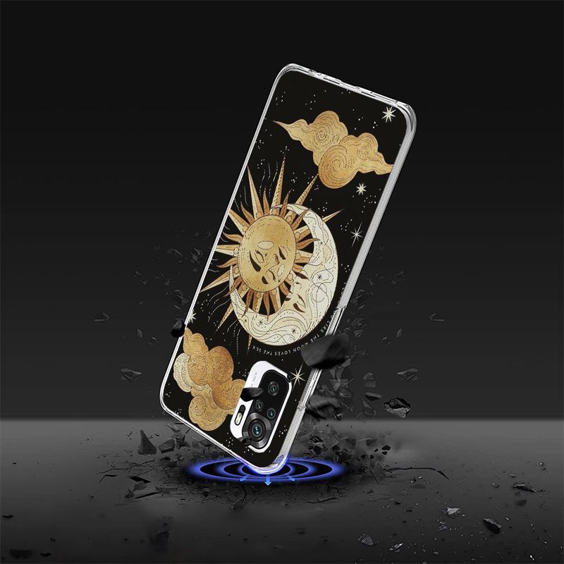Funny Sun Moon Face Phnoe Case for Phnoe Case for Xiaomi Redmi Note 15 14 14S 13 Pro Plus 12 12S 11S 11E 10S 10 11T 5G Unique Co