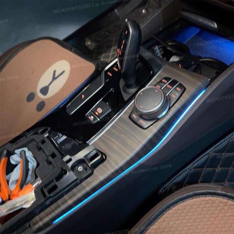 Center Console Saddle Light For BMW 5 6 Series X3 X4 iX3, G30 G31 G32 G01 G02 G08 Car LED Decorative Ambient Light