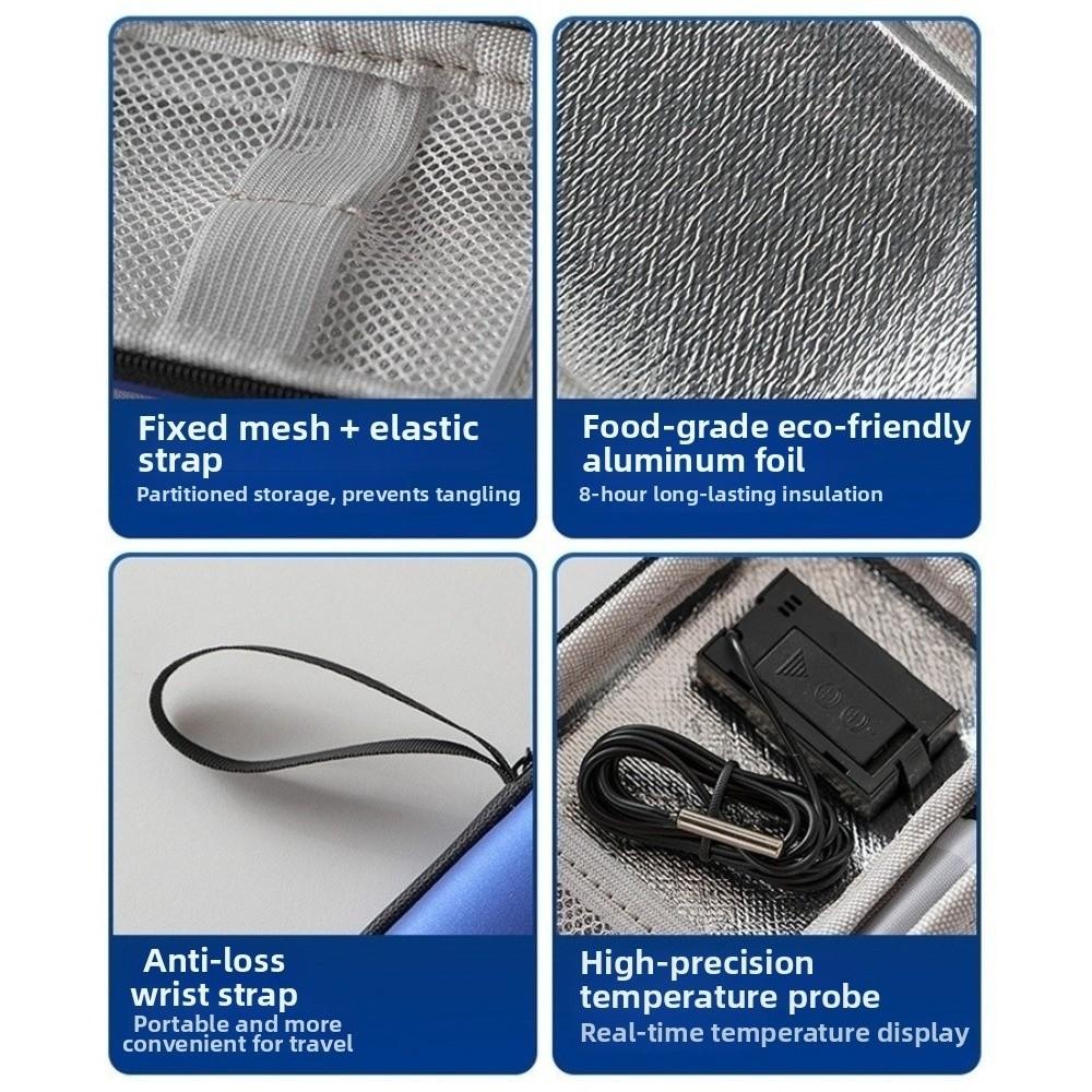 Temperature Display Insulin Vial Storage Case Waterproof Insulin Pens Storage Box Portable Use