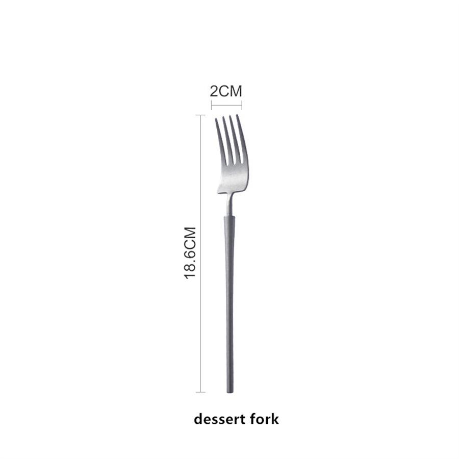 304 Edelstahl Skandinavisches Ins Baum Muster Messer Gabel und Löffel Dreiteiliges Haushalts Westliches Besteckset