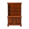 1:12 Scale Wooden Dollhouse Cabinet Detailed Miniature Display with Shelves and Drawers
