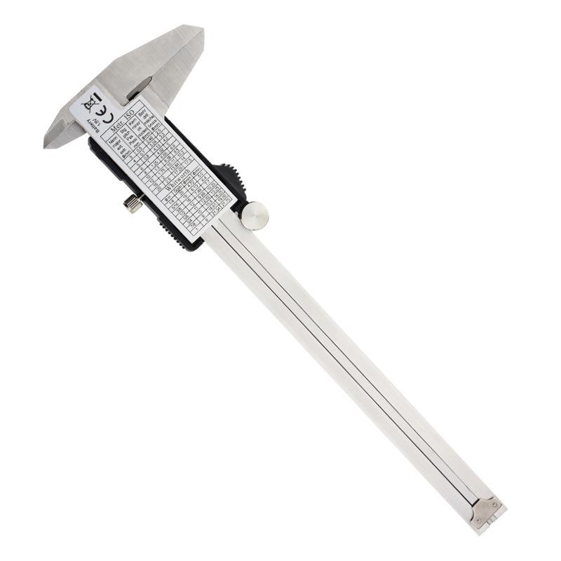 Digital Vernier Caliper: 4Cr13 Stainless Steel, Measures Inner/Outer Diameter and Depth, Sizes 0-150mm/0-200mm/0-300mm.