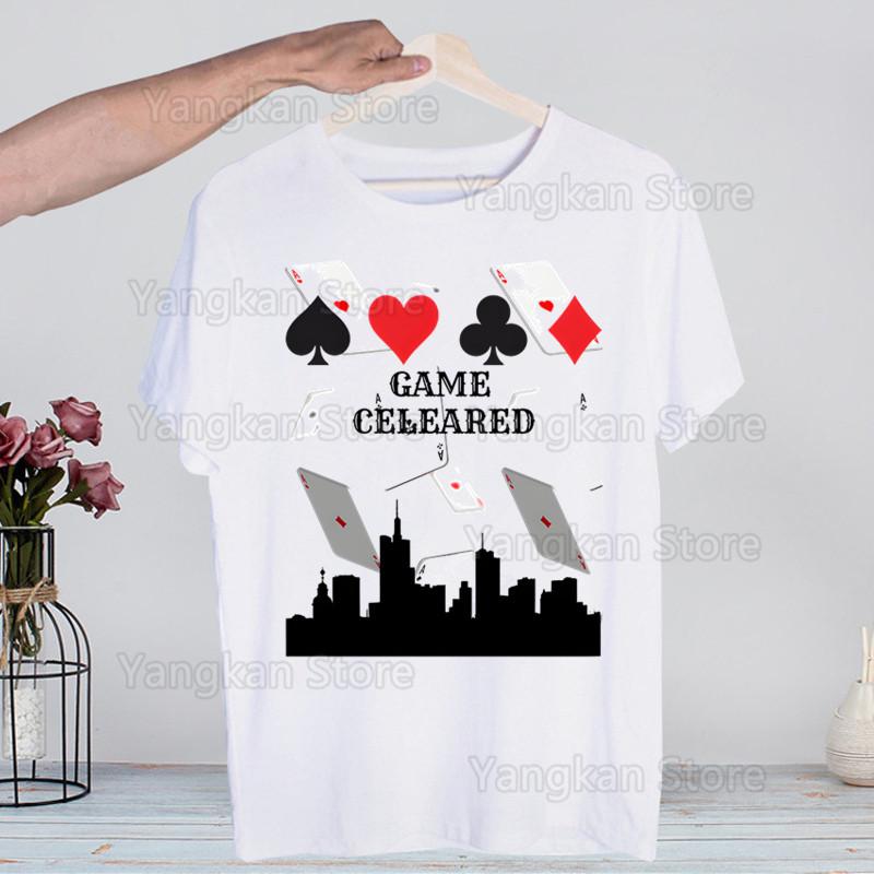 Alice In Borderland Usagi Arisu Kuina Chishiya Trička Módní Pánské a Dámské Topy Tričko Krátký Rukáv Unisex Tričko