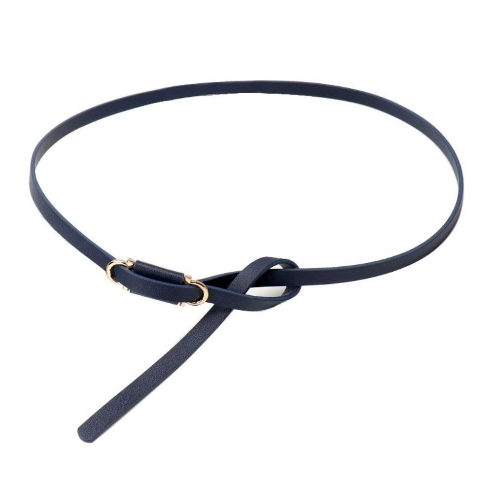 Thin Slim Belt PU Leather Suit Belt Versatile Dress Belt Women Accessories