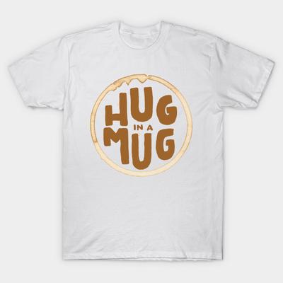 T Shirt Women Hug In A Mug Harajuku Print Kawaii Tshirt Summer Short Sleeve Female T-Shirt Top Tee