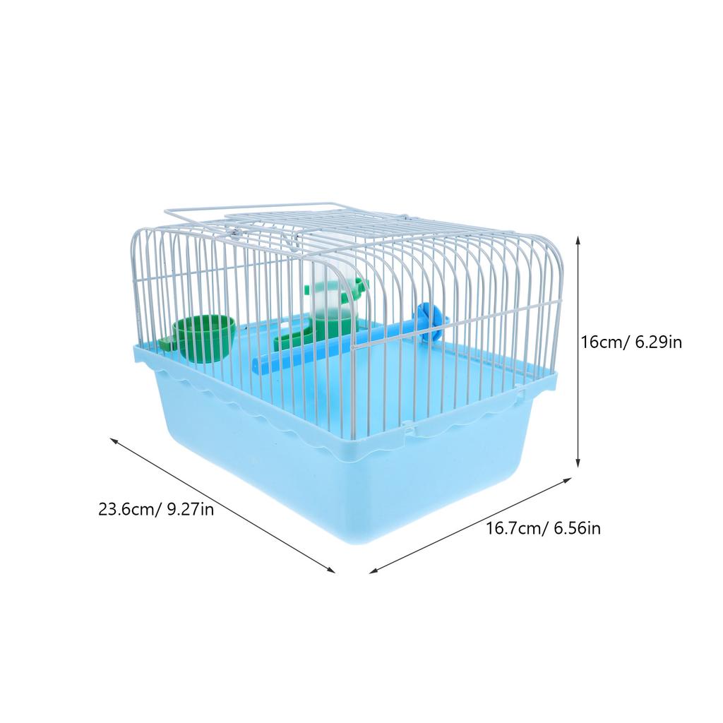 Portable Small Bird Cage ABS Iron Spacious Travel Carrier Perch Food Box Water Dispenser Parrot Carrying Cage Bird Carrier