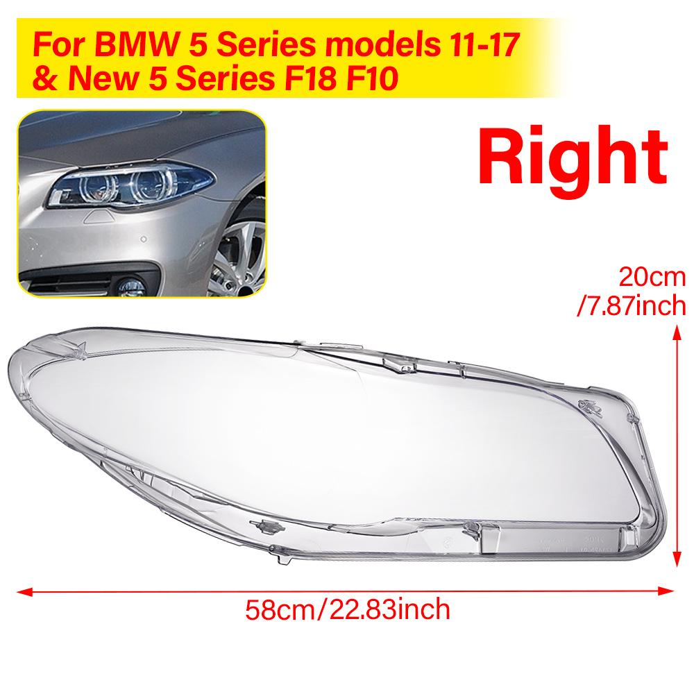 Head Lights Cover For BMW 5 Series F18 F10 2011-2017 Transparent Housing Front Headlights Lens Shell  Lampcove Car Accessories