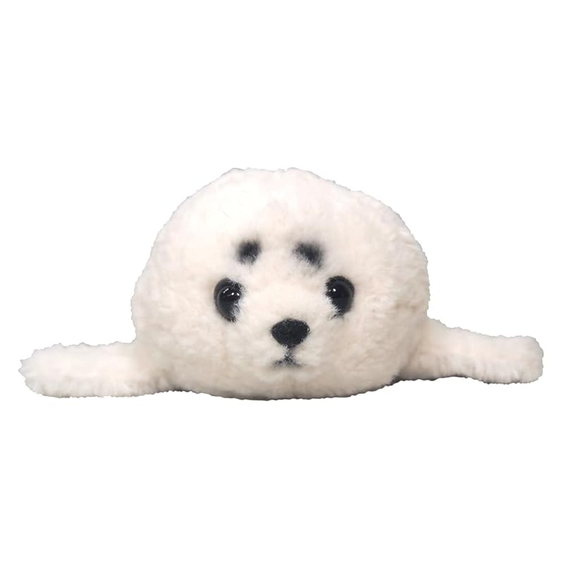 Sunlemon Fluffy Seal Small Plush Animal Toy, 17 X 15 X 19 Cm, P-8702