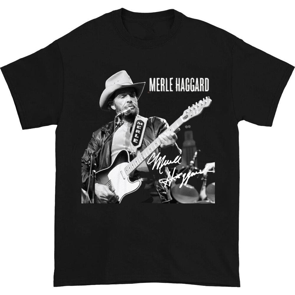 

Merle Haggard On Stage Cotton T-Shirt Unisex All Size S to 5XL Unisex T-Shirt S