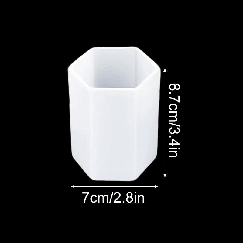 1PC Candle Molds for DIY Crafts Wax Candle Making 3D Making Soaps Multi-size Pillar Casting Silicone Moulds Hexagonal Cylinder