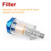Mini 1/4 "  "  Water Oil Separator Inline Air Hose Filter Moisture Trap Compressor Sprayer Pneumatic