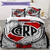 CA River Plate Pattern Bedding,Quilt Set Quilt Cover Pillowcase Home Birthday Gift(1 * duvet cover + 2 * pillowcase, without core)_lx