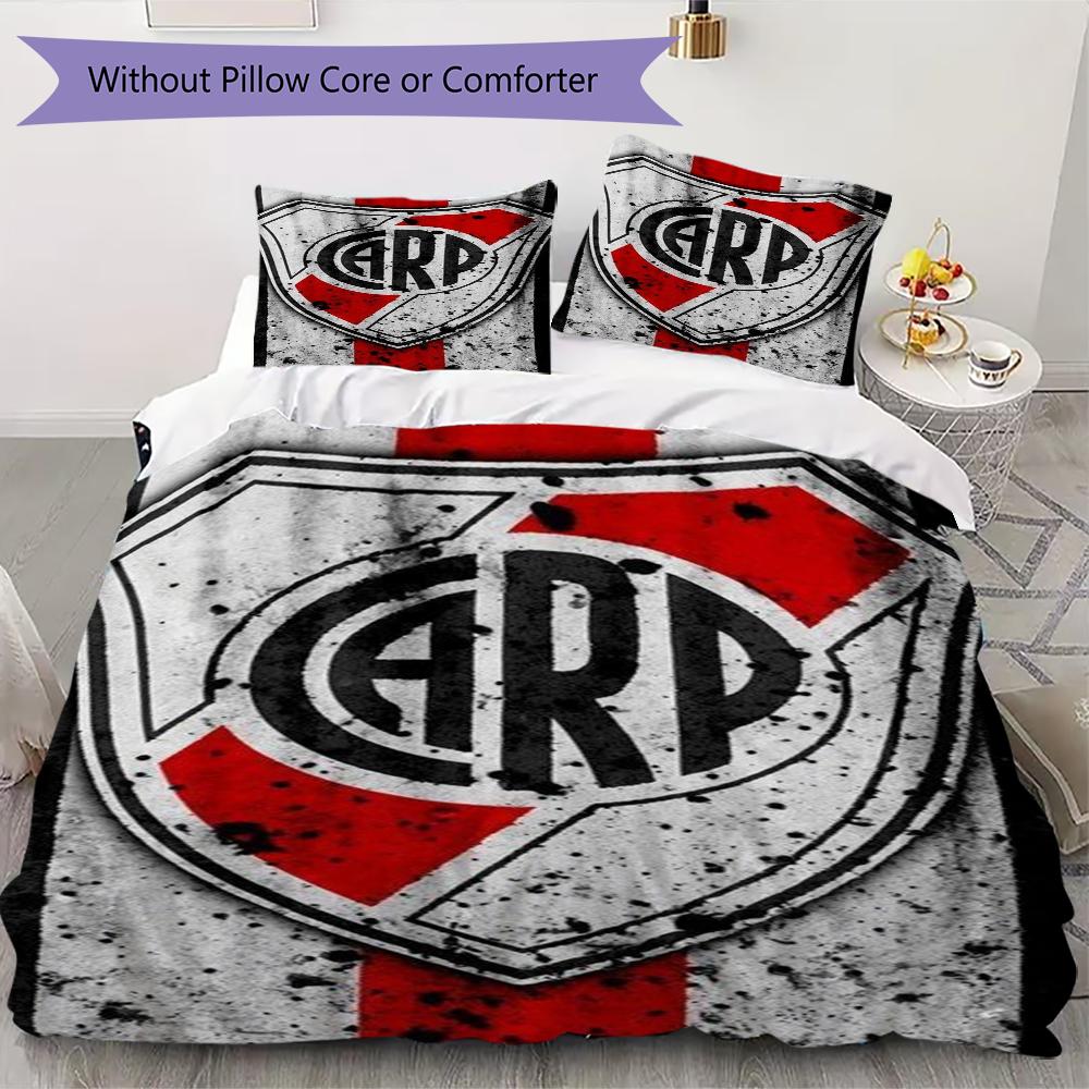CA River Plate Pattern Bedding,Quilt Set Quilt Cover Pillowcase Home Birthday Gift(1 * duvet cover + 2 * pillowcase, without core)_lx