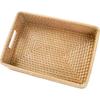 Nitori Rattan Basket Horizontal NITORI 8421032 RD-001, Half, Natural,